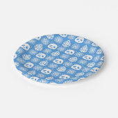 Panda Jungle Impressionen auf Blue Pappteller (Schrägansicht)