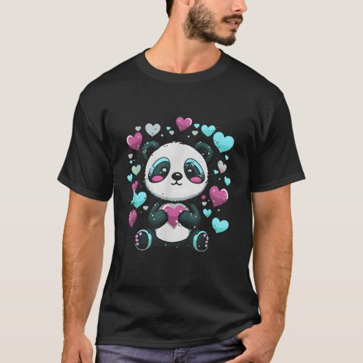 Panda K Blue He Coony Panda T-Shirt (Vorderseite)