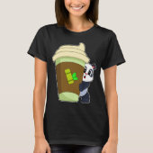 Panda-Kaffee T-Shirt (Vorderseite)
