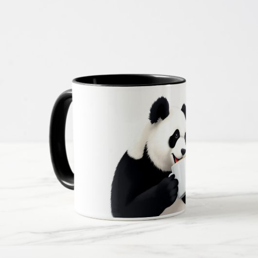 Panda & Kaffee Tasse (Vorderseite Links)