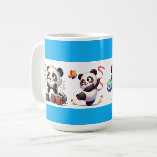 Panda Kaffeetasse (Vorderseite Links)