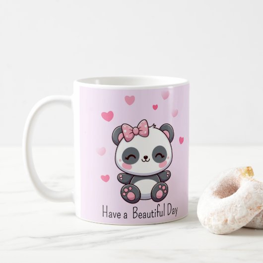 Panda  kaffeetasse (Mit Donut)