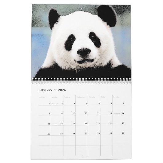 Panda Kalender (Feb 2026)