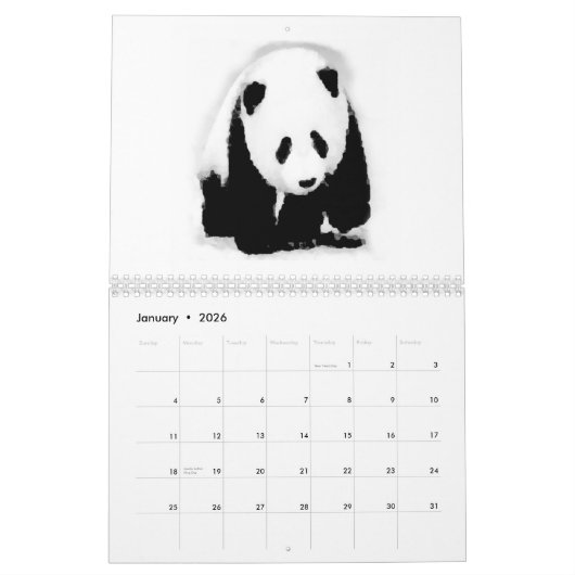 Panda Kalender (Jan 2026)