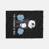 Panda Kampf ist ein echter Bärenfahrer-Schläger. Fleecedecke (Vorderseite (Horizontal))