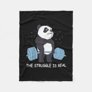 Panda Kampf ist ein echter Bärenfahrer-Schläger. Fleecedecke