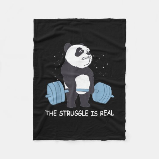 Panda Kampf ist ein echter Bärenfahrer-Schläger. Fleecedecke (Vorderseite)