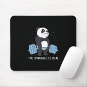 Panda Kampf ist ein echter Bärenfahrer-Schläger. Mousepad (Mit Mouse)