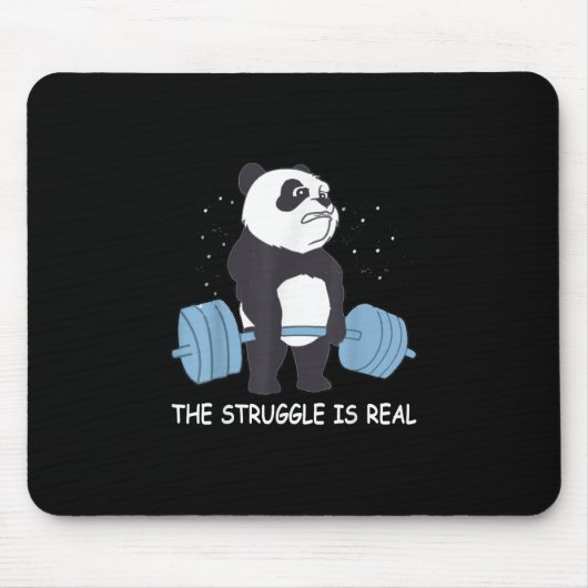 Panda Kampf ist ein echter Bärenfahrer-Schläger. Mousepad (Vorne)