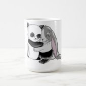 Panda-Kaninchen-Liebe Kaffeetasse (Mittel)