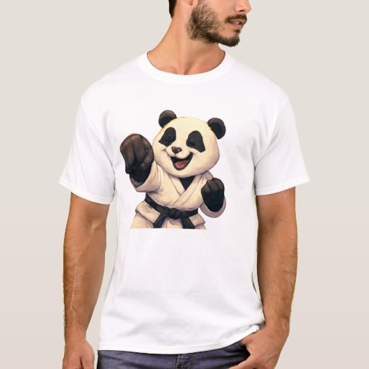 Panda Karate Master - Niedliche Kampfkunst T-Shirt (Vorderseite)