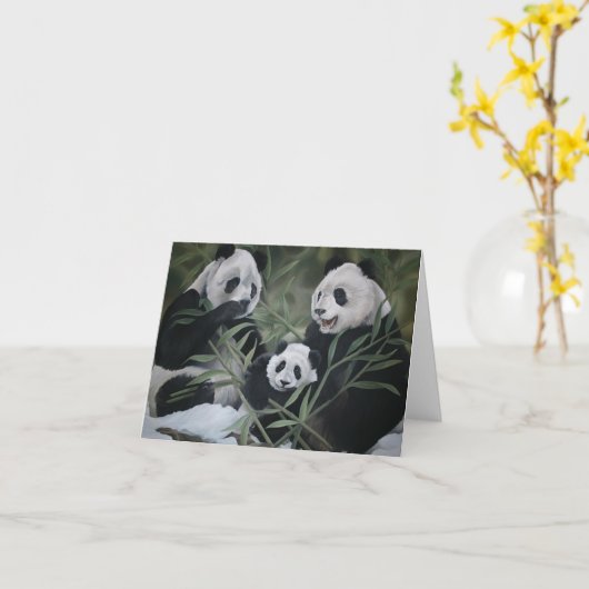Panda Karte (Gelbe Blume)