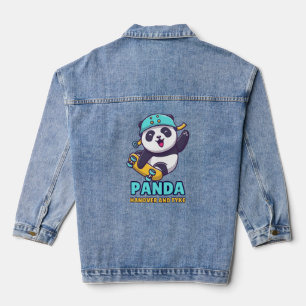 Panda-Kater und Typpy-Baby Jeansjacke