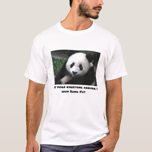 Panda kennt nicht Kung Fu T-Shirt (Vorderseite)