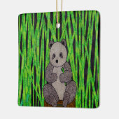 Panda - Keramik Keramikornament (Links)