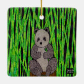 Panda - Keramik Keramikornament (Rückseite)