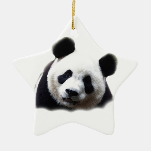 Panda Keramik Ornament (Vorne)