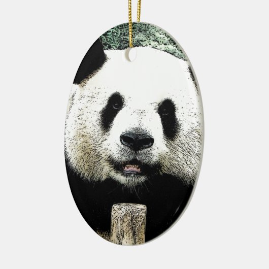 Panda Keramik Ornament (Links)
