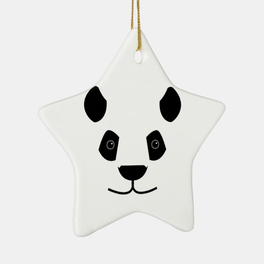 Panda Keramik Ornament (Rechts)