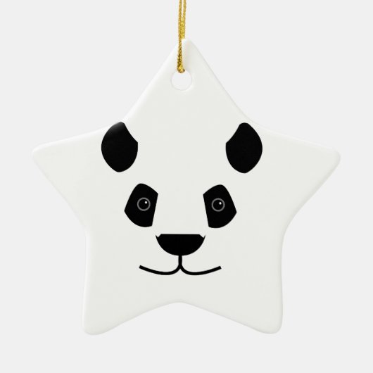 Panda Keramik Ornament (Vorne)