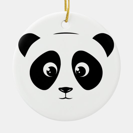 PANDA KERAMIK ORNAMENT (Vorne)
