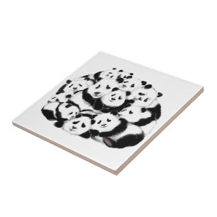 Panda Keramik Tile Happy Family Fliese