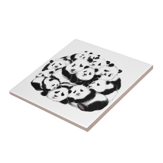 Panda Keramik Tile Happy Family Fliese (Seite)