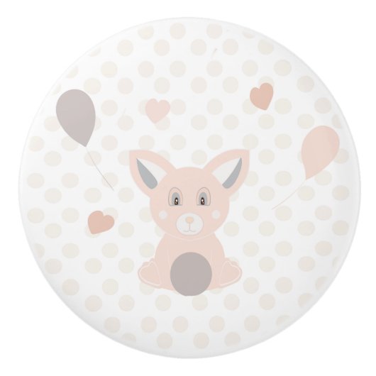 Panda Keramikknauf (Vorderseite)