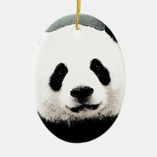Panda Keramikornament (Vorne)