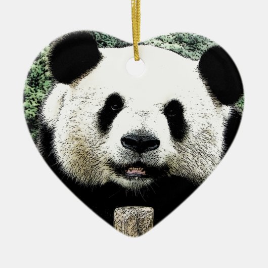 Panda Keramikornament (Vorne)
