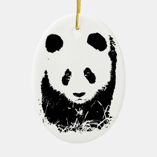 Panda Keramikornament (Vorne)