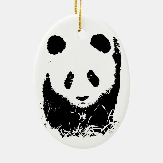 Panda Keramikornament (Hinten)