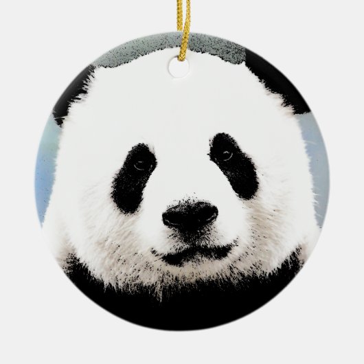 Panda Keramikornament (Vorne)