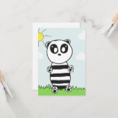 Panda Kid Karte (Vorderseite/Rückseite Beispiel)