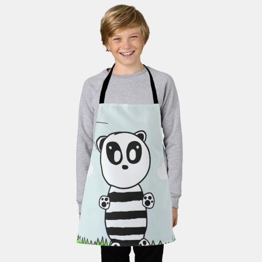 Panda Kid  Schürze (Getragen)