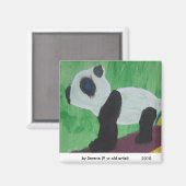 Panda Kids Art Magnet (Vorderseite/Rückseite)