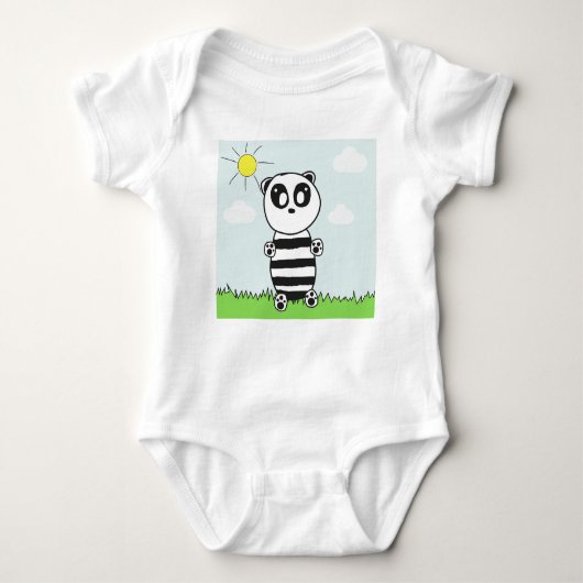 Panda Kids Baby Strampler (Vorderseite)