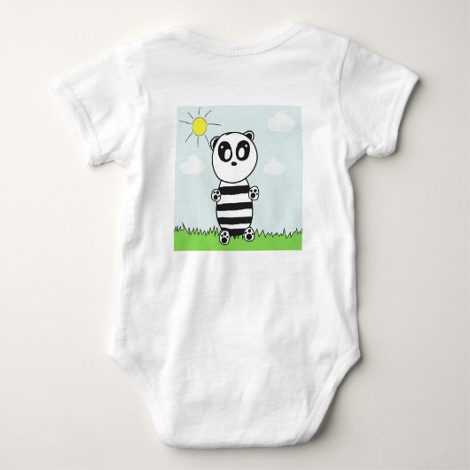 Panda Kids Baby Strampler (Rückseite)