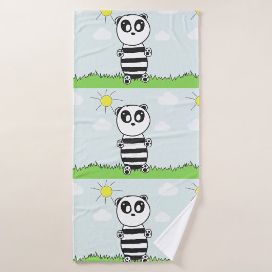 Panda Kids Badehandtuch (Badehandtuch)