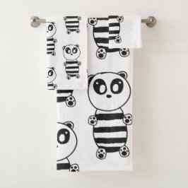 Panda Kids Badhandtuch Set