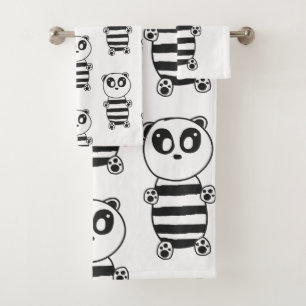Panda Kids Badhandtuch Set