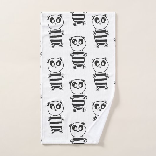 Panda Kids Badhandtuch Set (Handtuch)