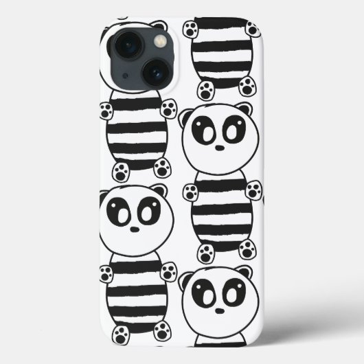 Panda Kids Case-Mate iPhone Hülle (Rückseite)