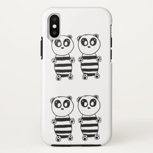 Panda Kids Case-Mate iPhone Hülle (Rückseite)