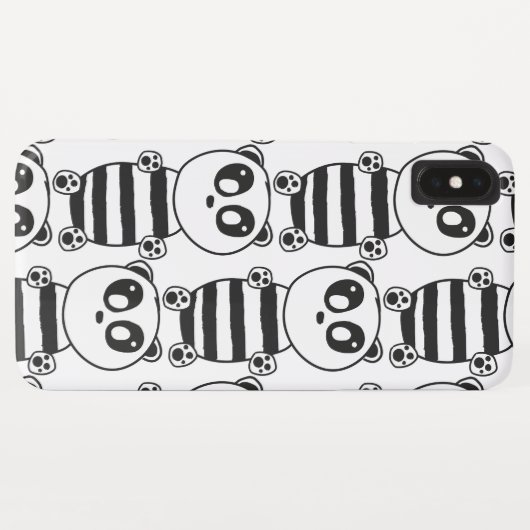 Panda Kids Case-Mate iPhone Hülle (Rückseite (Horizontal))