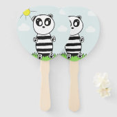 Panda Kids Fächer (Vorne und Hinten)