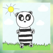 Panda Kids Fensteraufkleber (Blatt 3)
