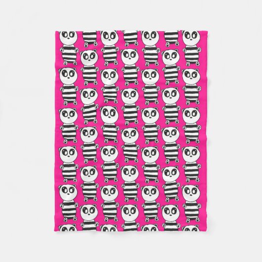 Panda Kids Fleecedecke (Vorderseite)