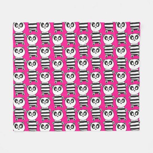 Panda Kids Fleecedecke (Vorderseite (Horizontal))