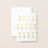 Panda Kids Folienkarte (Rückseite mit Umschlag)